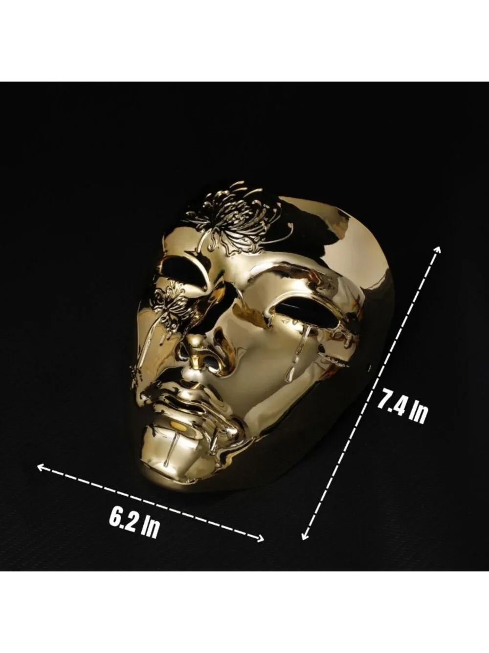 Elegant Full Face Masquerade Mask for Men | Costume Party Accessory